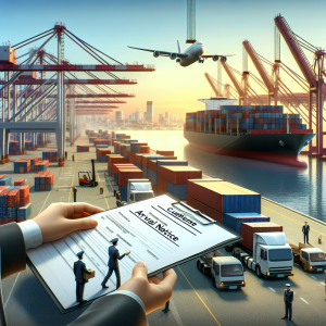 What is an arrival notice in international shipping
